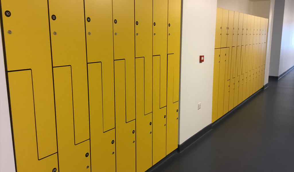 W.E. Marson Full locker room design