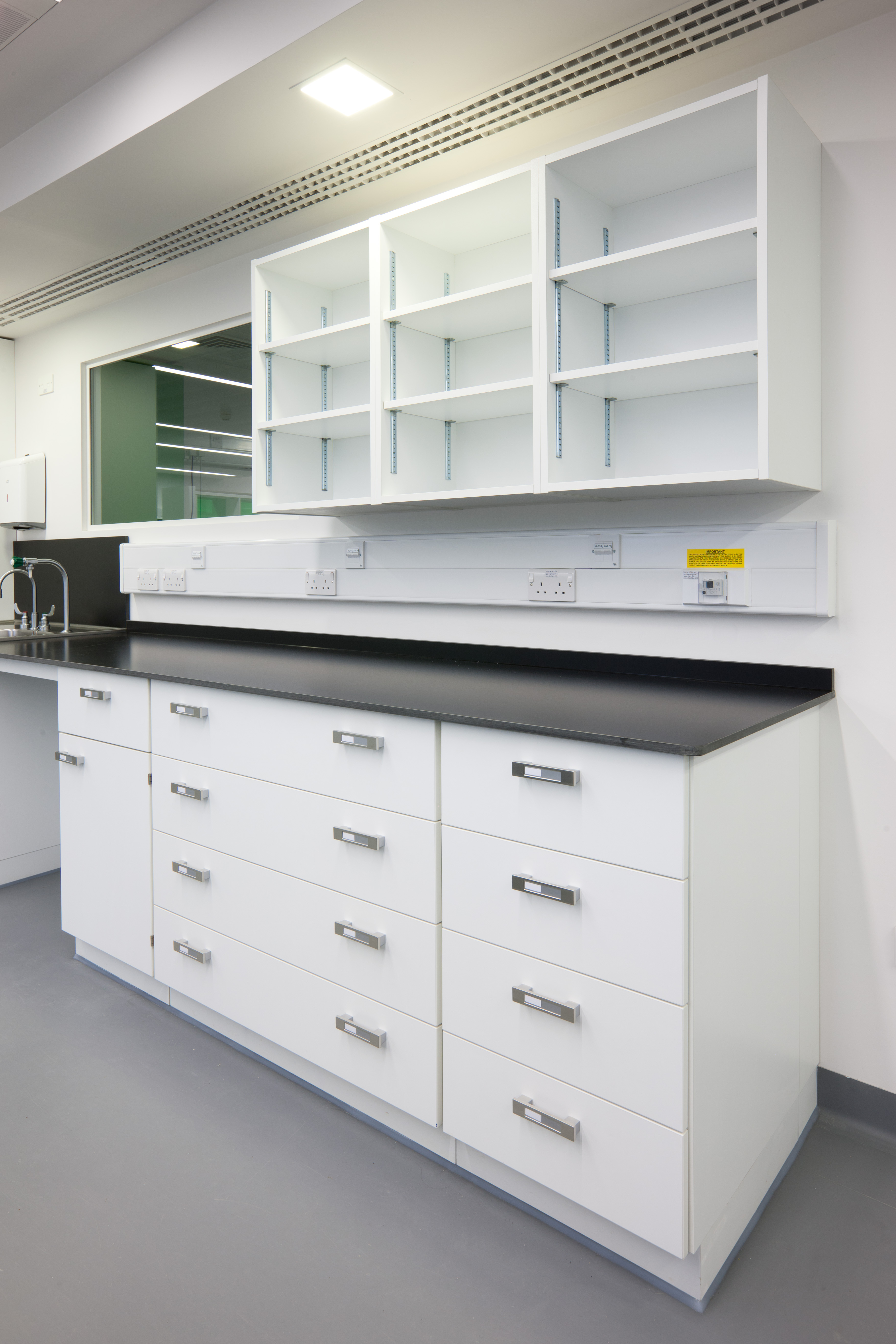 W.E. Marson fixed laboratory furniture
